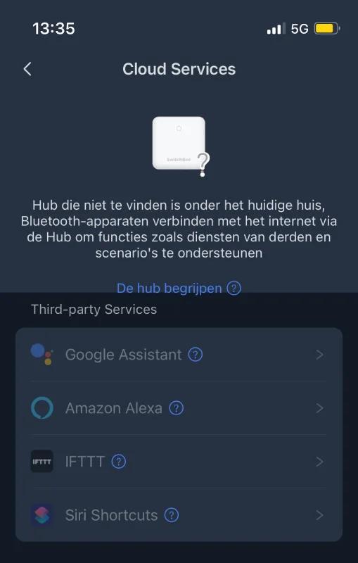 Switchbot Curtain Cloud Services