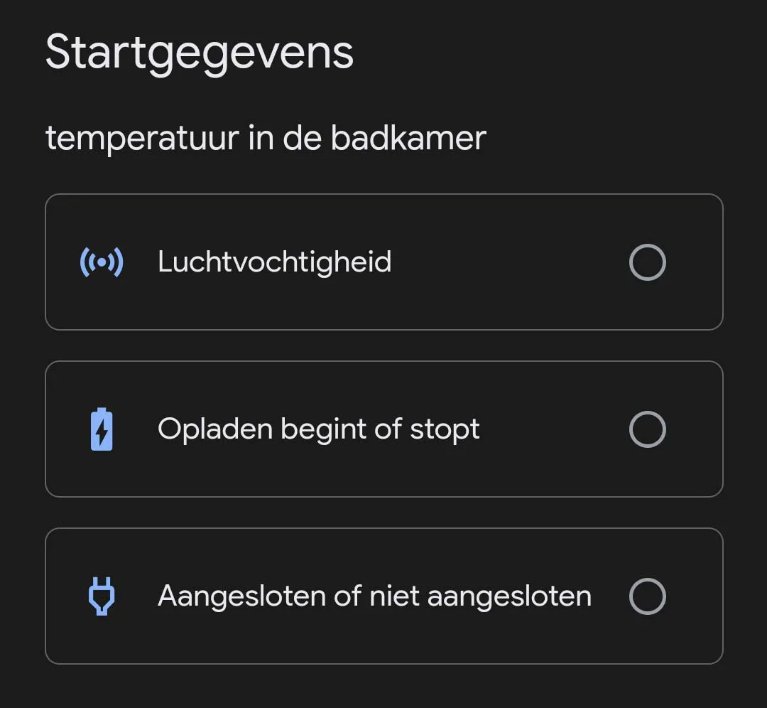 google home automatisering met temperatuur sensor