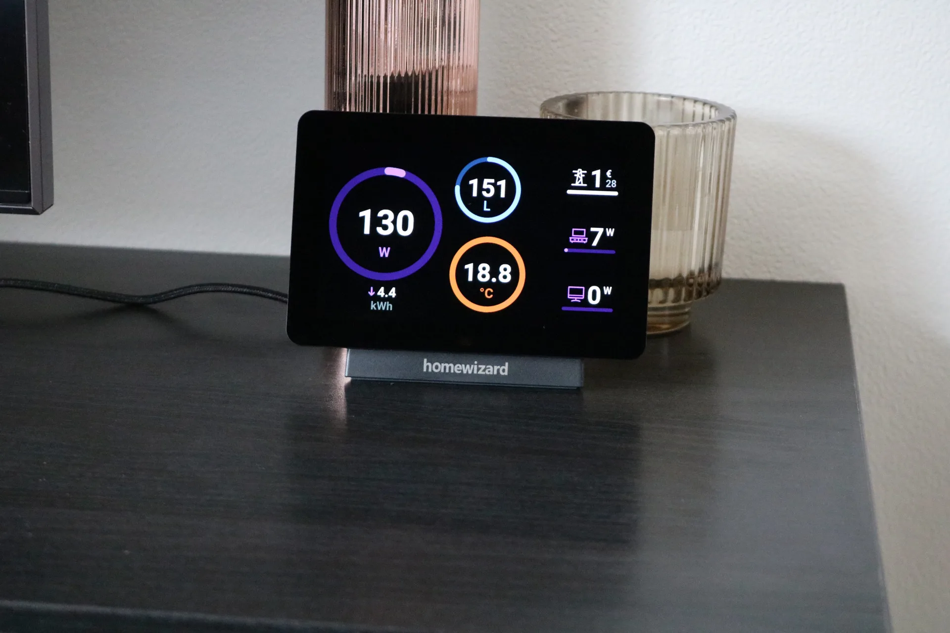 Homewizard Energy Display Realtime verbruik